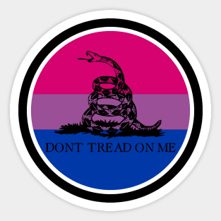 Bisexual Gadsden Flag Sticker
